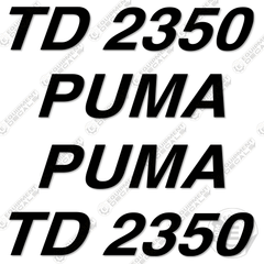 Fits Puma 2350 Belly Dump Trailer Decal Kit