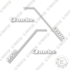 Quicke Q970 Decal Kit Front End Loader - Aftermarket Kit