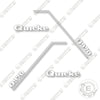 Image of Quicke Q970 Decal Kit Front End Loader - Aftermarket Kit