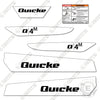 Image of Quicke Q4M Decal Kit Front End Loader - Aftermarket Kit