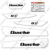 Image of Quicke Q6L Decal Kit Front End Loader - Aftermarket Kit