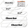 Image of Quicke Q6M Decal Kit Front End Loader - Aftermarket Kit