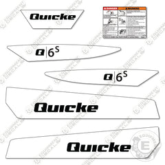 Quicke Q6S Decal Kit Front End Loader - Aftermarket Kit
