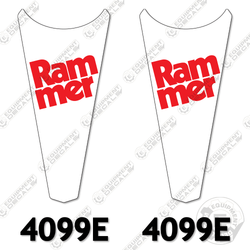 Fits Rammer 4099E Hydraulic Hammer Decal Kit