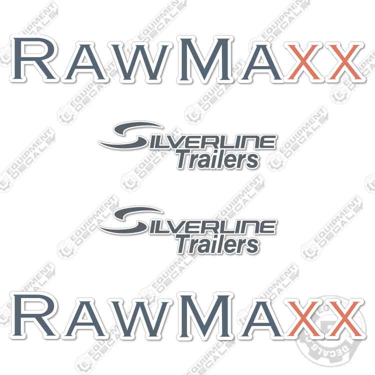 Fits RawMaxx Silverline Gooseneck Trailer Decal Kit 37" Wide