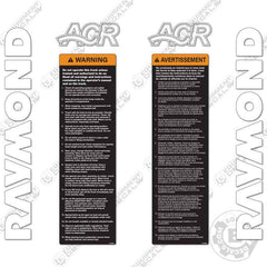 Fits Raymond ETR35TT Decal Kit Forklift