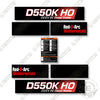 Image of Red D ARC D550K HO  Decal Kit Welder- Aftermarket Kit