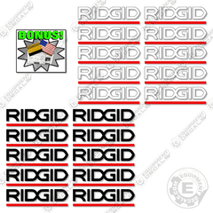 Fits Ridgid Logo Decal Kit Toolbox 11.5" Wide (Set of 20)