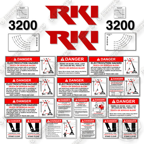 RKI 3200 Decal Kit Crane - Aftermarket Kit