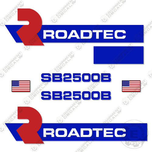 Fits Roadtec SB2500B Decal Kit Asphalt Material Transfer Vehicle ...