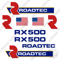 Fits Roadtec RX500 Decal Kit Cold Planer