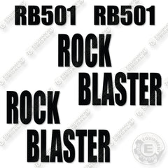Rock Blaster RB501 Decal Kit Hydraulic Hammer  -Aftermarket Kit