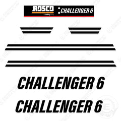 Fits Rosco Challenger 6 Decal Kit Broom Sweeper (Style 2)