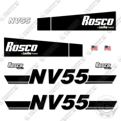 Fits Rosco NV55 Decal Kit Broom Sweeper