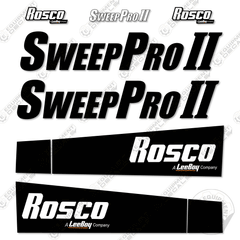 Fits Rosco Sweep Pro II Decal Kit Street Sweeper