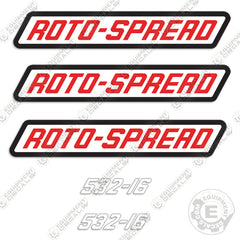 Roto-Spread 532-16 Decal Kit Manure Spreader