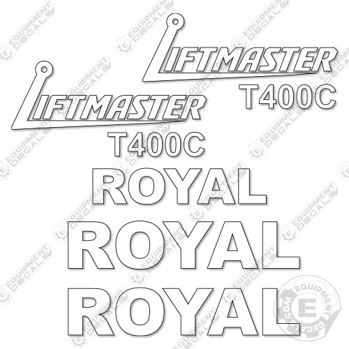 Royal T400C Decal Kit Forklift - Aftermarket Kit