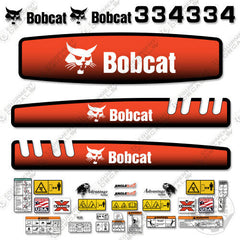 Fits Bobcat 334G Decal Kit Mini Excavator Older