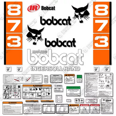 Fits Bobcat 873 Skid Steer Decal Kit - Vertical Style