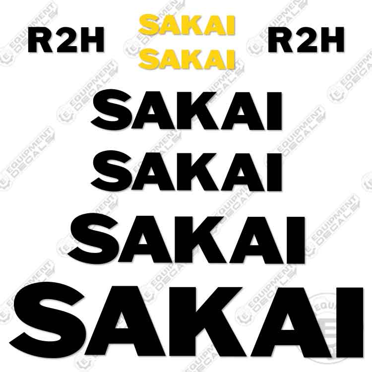 Fits Sakai R2H Decal Kit Roller