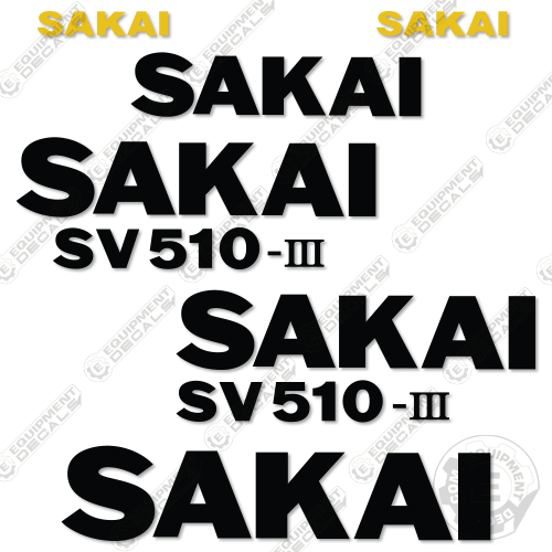 Fits Sakai SV510-III Decal Kit Roller