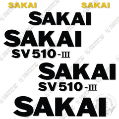 Fits Sakai SV510-III Decal Kit Roller