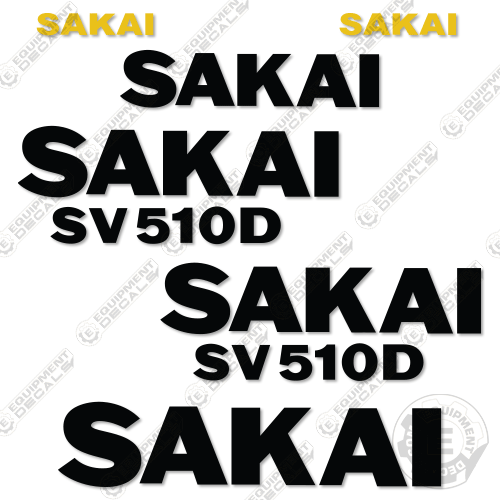 Fits Sakai SV510D Decal Kit Roller
