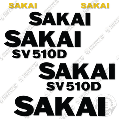 Fits Sakai SV510D Decal Kit Roller