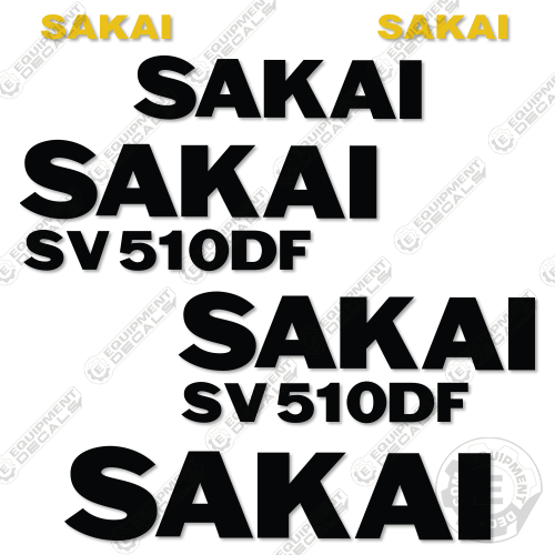 Fits Sakai SV510DF Decal Kit Roller