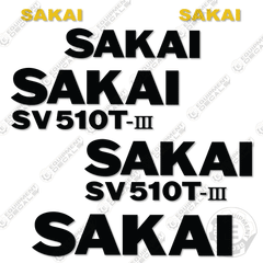 Fits Sakai SV510T-III Decal Kit Roller