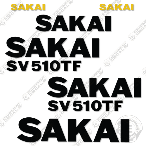 Fits Sakai SV510TF Decal Kit Roller