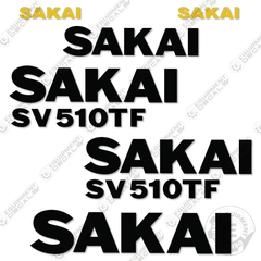 Fits Sakai SV510TF Decal Kit Roller