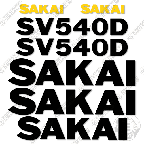 Fits Sakai SV540D Decal Kit Roller