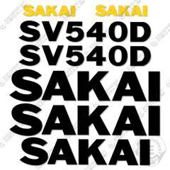 Fits Sakai SV540D Decal Kit Roller