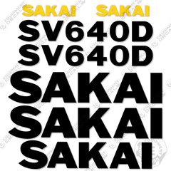 Fits Sakai SV640D Decal Kit Roller