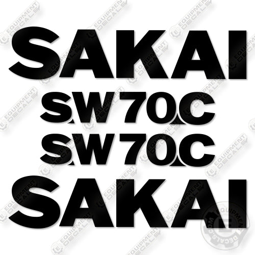 Fits Sakai SW70C Decal Kit Compactor