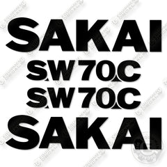 Fits Sakai SW70C Decal Kit Compactor
