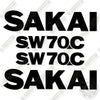 Image of Fits Sakai SW70C Decal Kit Compactor
