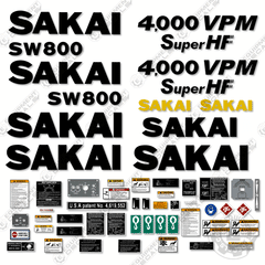 Fits Sakai SW800 Decal Kit Roller