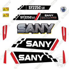 Fits Sany SY225C LC Decal Kit Excavator