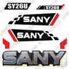 Image of Sany SY26U Decal Kit Mini Excavator - Aftermarket Kit