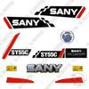 Image of Fits Sany SY55C Mini Excavator Decal Kit