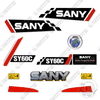 Image of Fits Sany SY60C Mini Excavator Decal Kit
