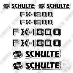 Schulte FX1800N Decal Kit Rotary Cutter -Aftermarket Kit