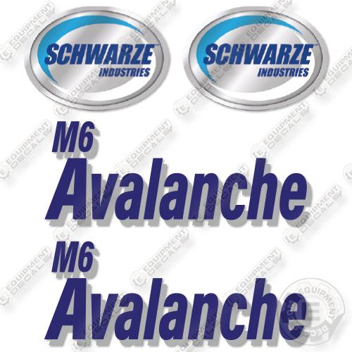 Fits Schwarze M6 Avalanche Decal Kit Sweeper