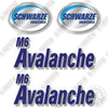 Image of Fits Schwarze M6 Avalanche Decal Kit Sweeper
