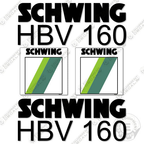 Fits Schwing HBV 160 Decal Kit Trailer Pump