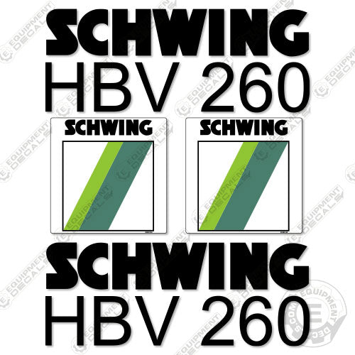 Fits Schwing HBV 260 Decal Kit Trailer Pump