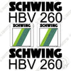 Image of Fits Schwing HBV 260 Decal Kit Trailer Pump