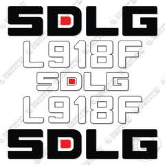 Fits SDLG L918F Wheel Loader Decal Kit